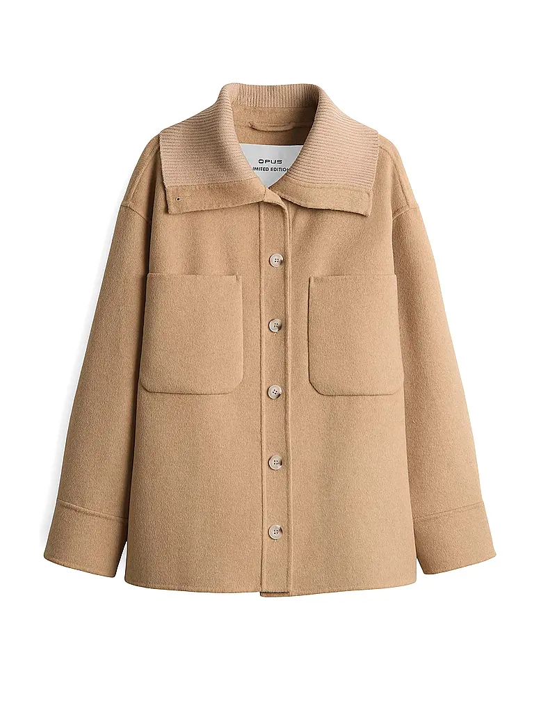 OPUS | Wolljacke JOSIA | hellbraun