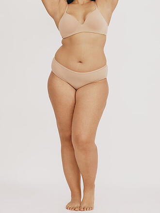 ORGANIC BASICS | BH ohne Bügel WIRELESS PLUNGE BRA hazelnut