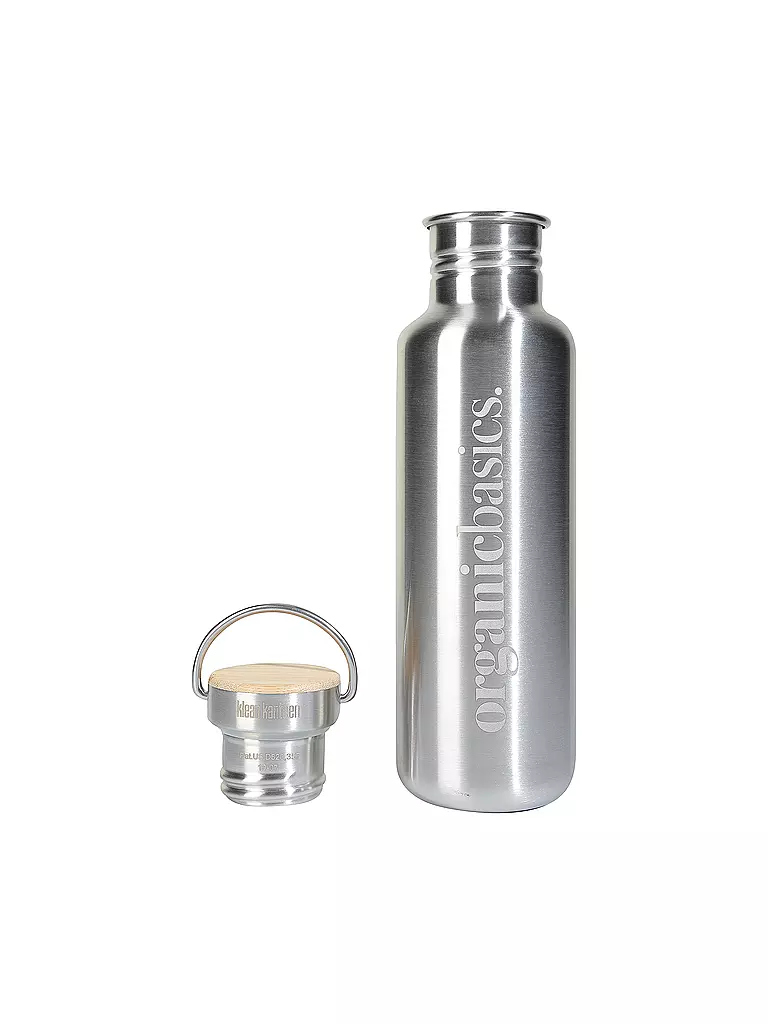 ORGANIC BASICS | Edelstahl Trinkflasche 0,8l | silber