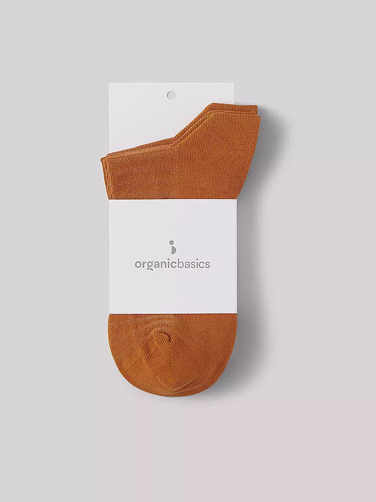 ORGANIC BASICS | Socken 2er Pkg ocher  | braun
