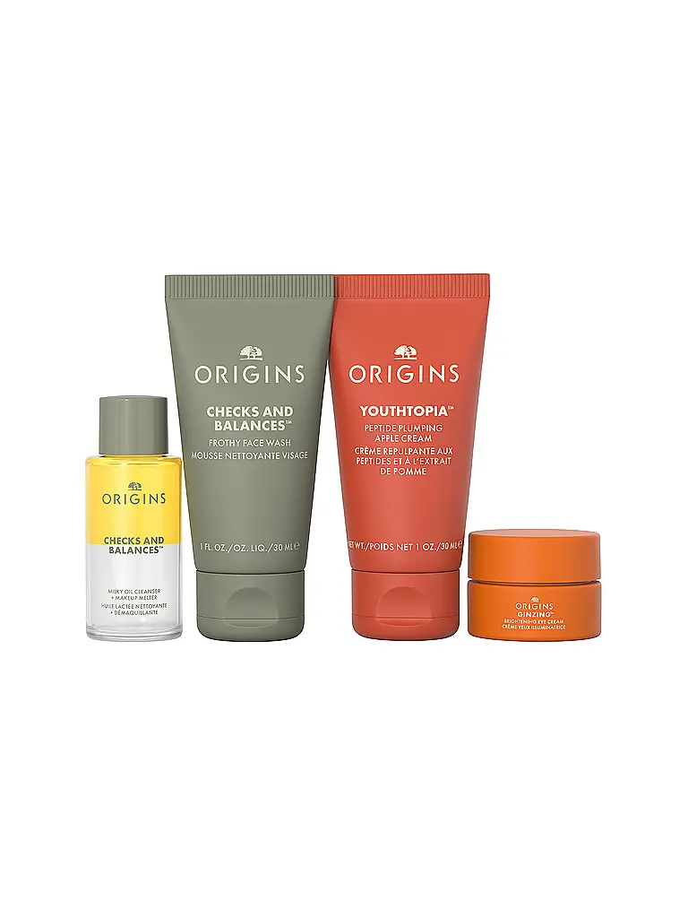 ORIGINS | CLEANSE & GLOW ESSENTIALS Our Most-Loved Skincare Essentials Set 3x30ml / 5ml | keine Farbe