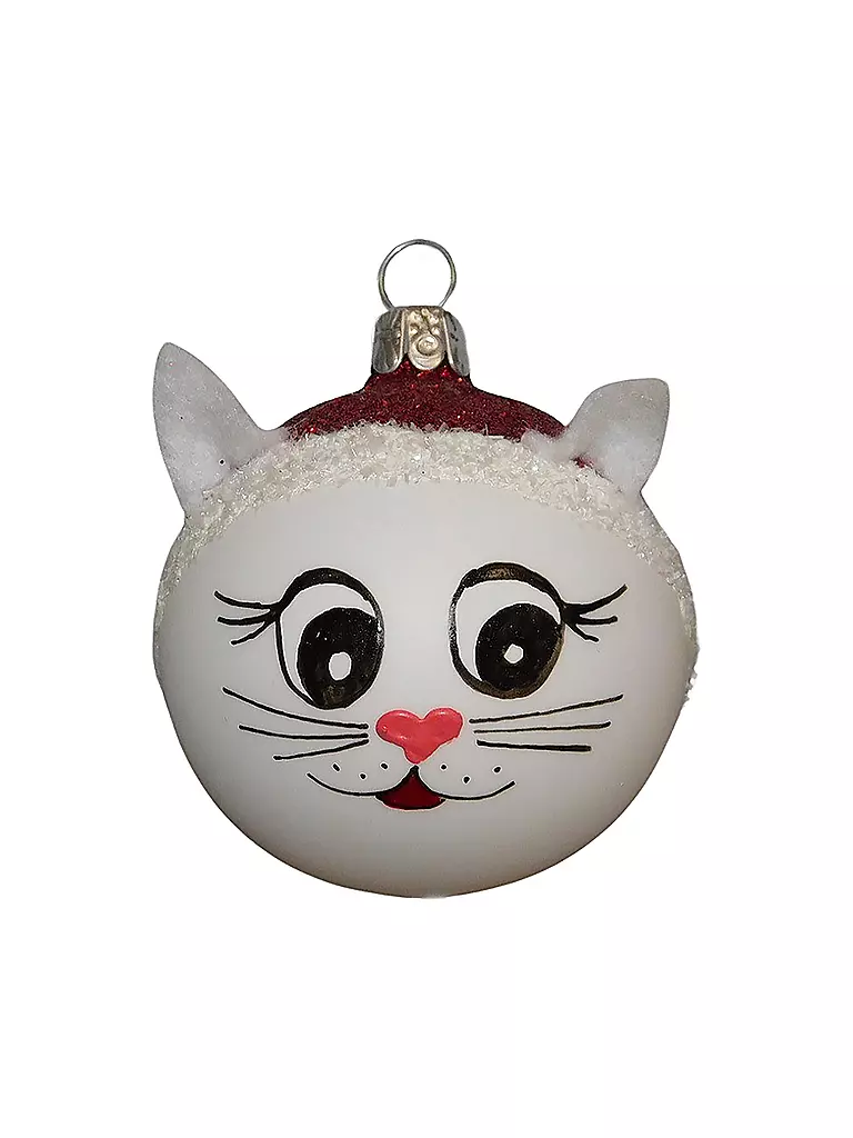 ORNEX | Weihnachtskugel Katze | keine Farbe