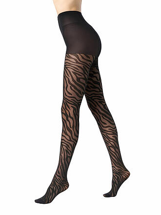 OROBLU | Modestrumpfhose SAVAGE ZEBRA 30 black / black