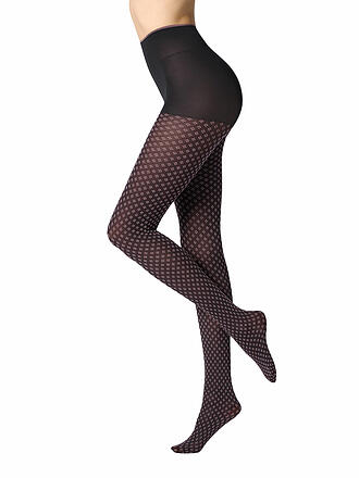OROBLU | Modestrumpfhose TIE PATTERN 50 black / rose