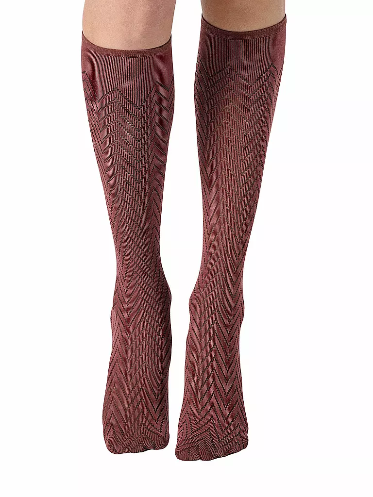 OROBLU | Kniestrümpfe TWEED cacao 3 | braun