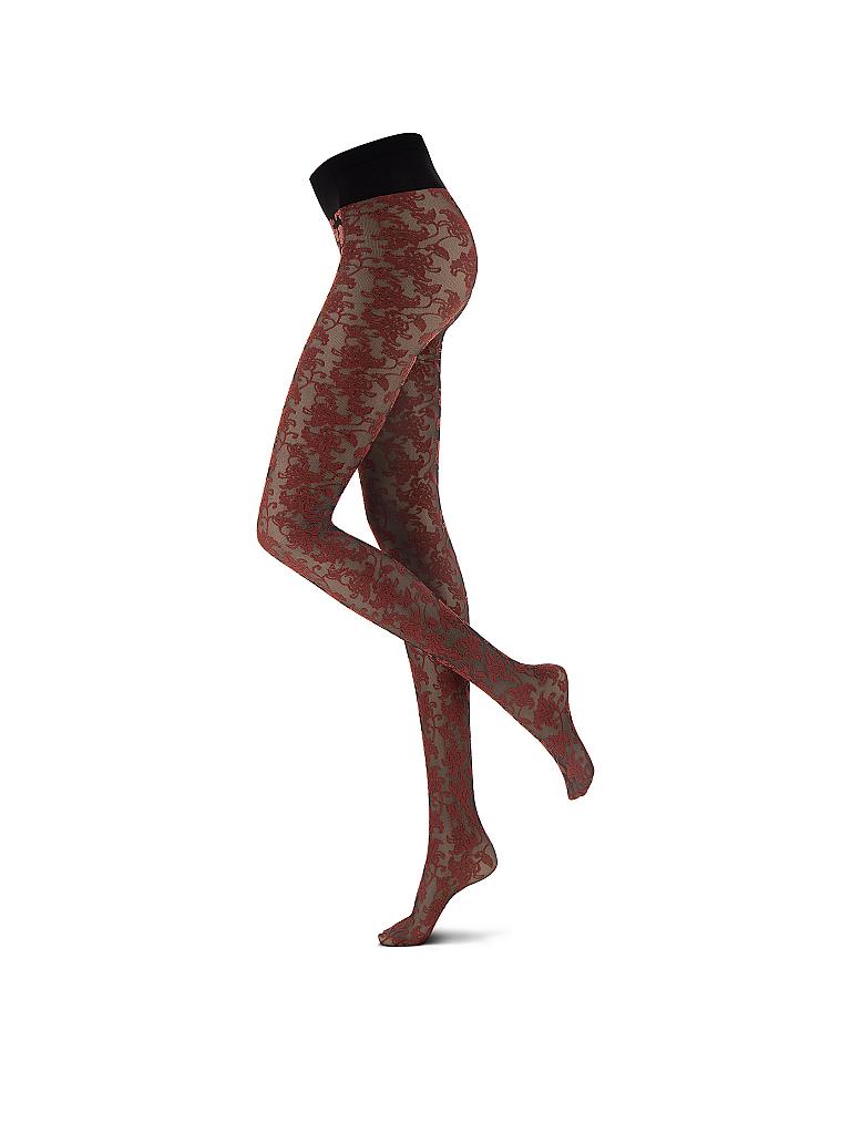 OROBLU | Modestrumpfhose Bicolor Lace Schwarz | schwarz