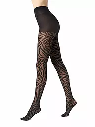 OROBLU | Modestrumpfhose SAVAGE ZEBRA 30 black / black | schwarz