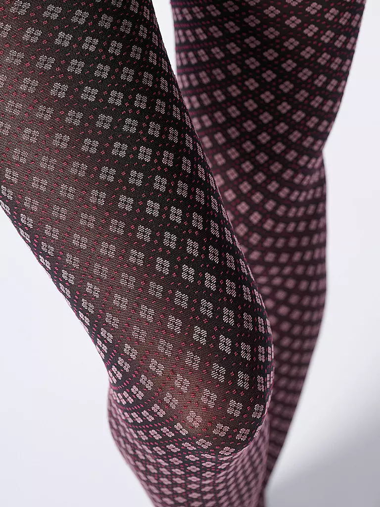 OROBLU | Modestrumpfhose TIE PATTERN 50 black / rose | olive