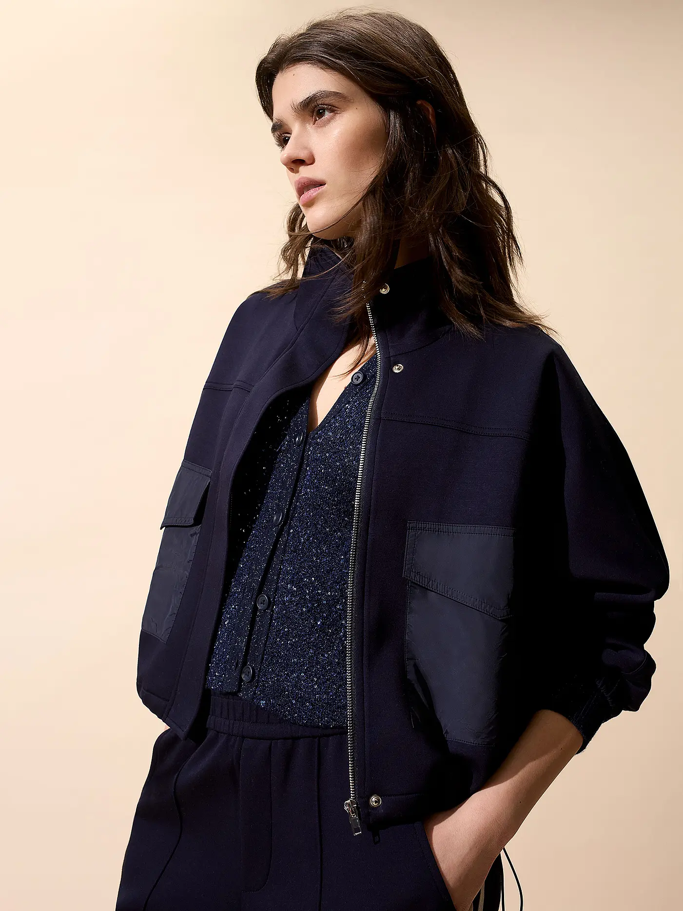 OUÍ | Blouson  | dunkelblau