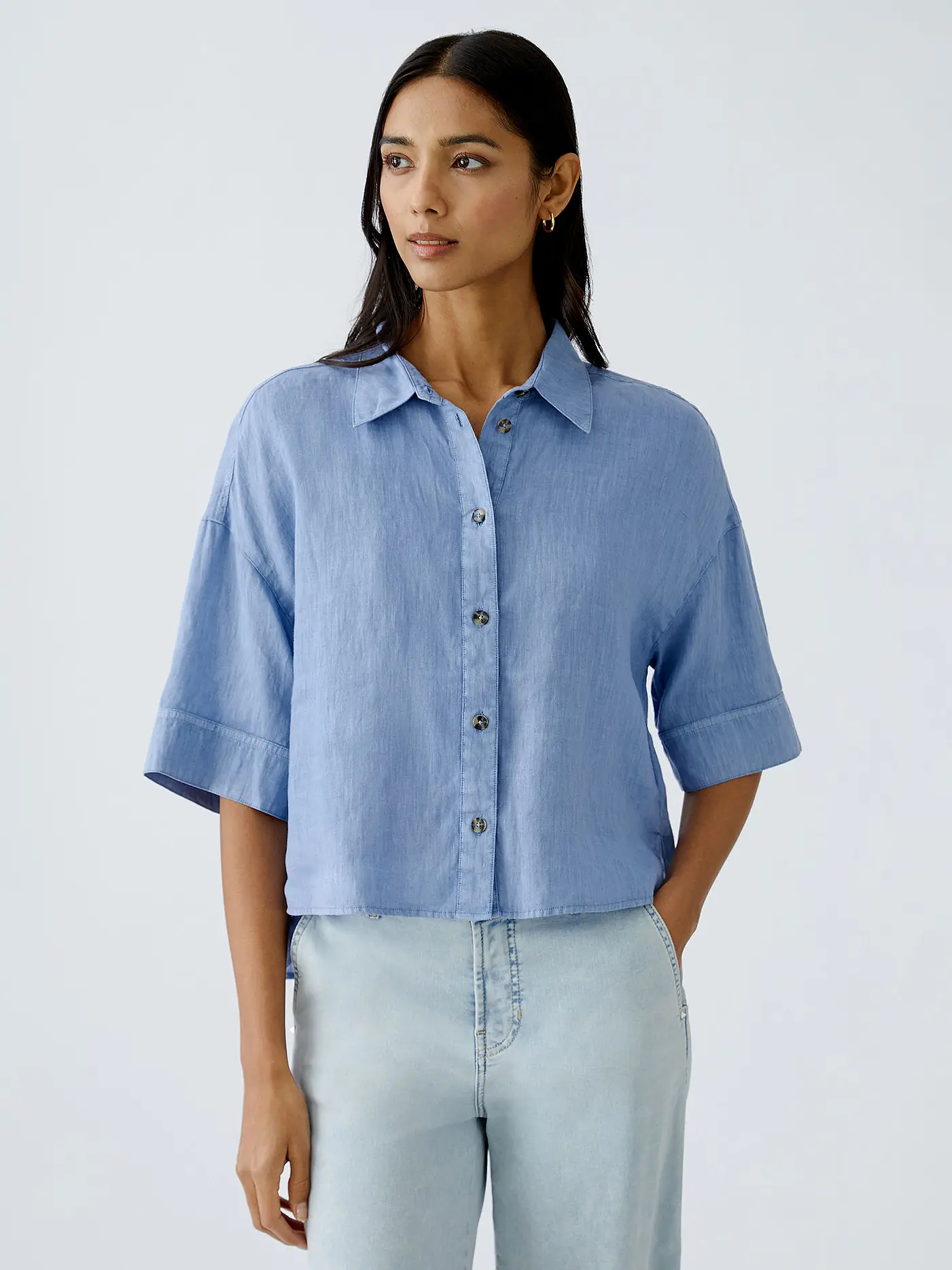 OUÍ | Bluse  | blau