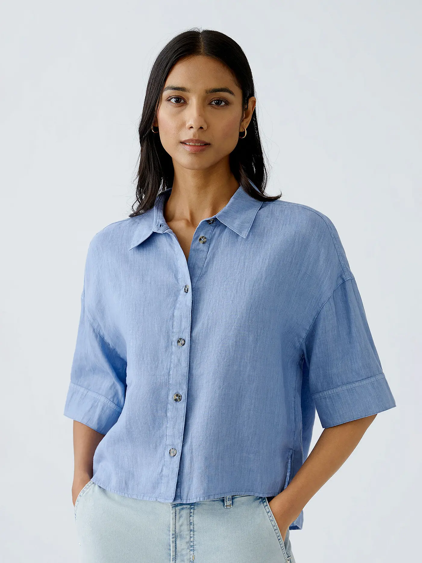 OUÍ | Bluse  | blau