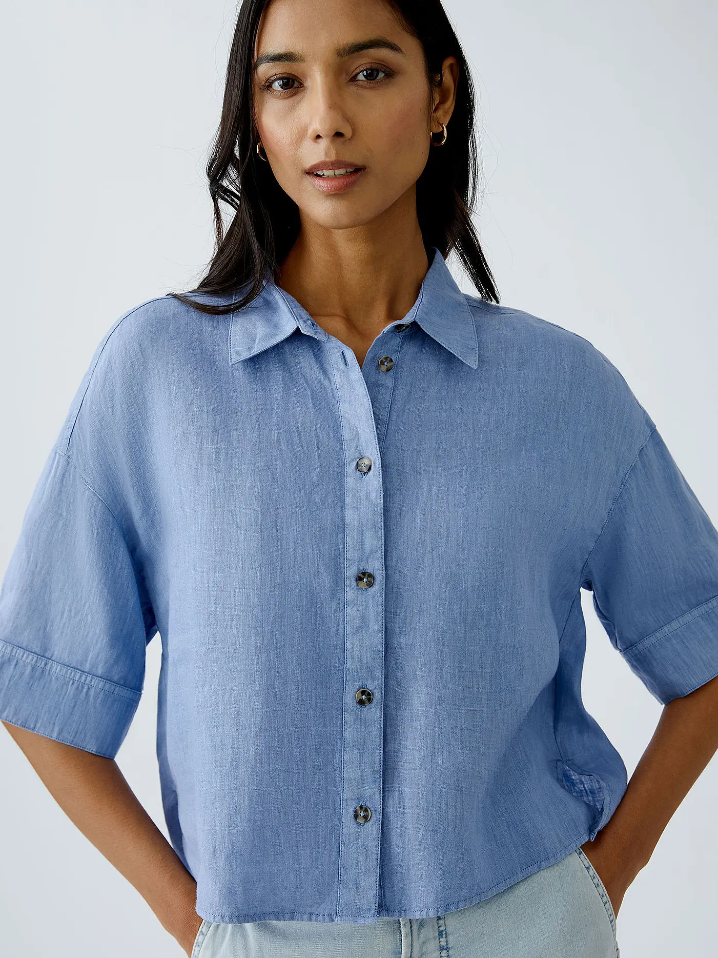 OUÍ | Bluse  | blau