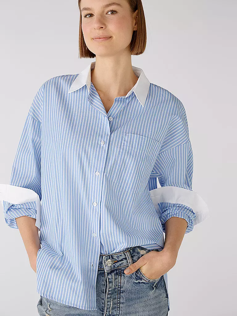 OUÍ | Hemdbluse | hellblau