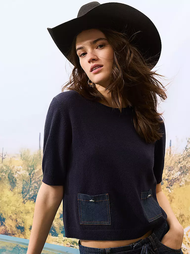 OUÍ | Jeans Wide Leg  | dunkelblau