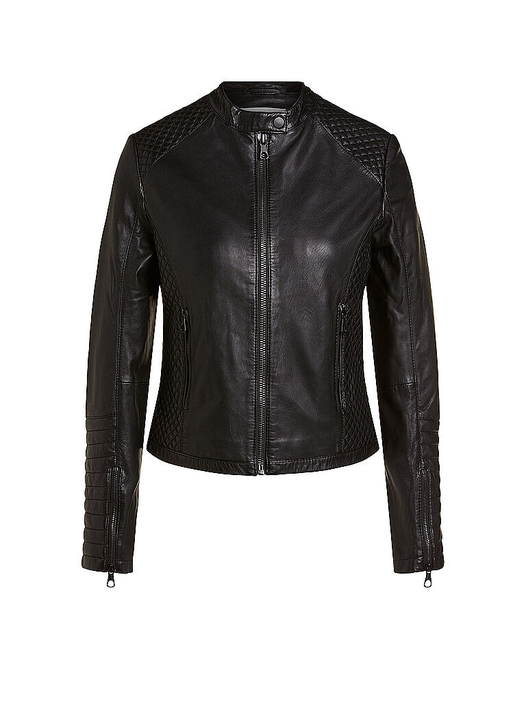 OUÍ | Lederjacke | schwarz