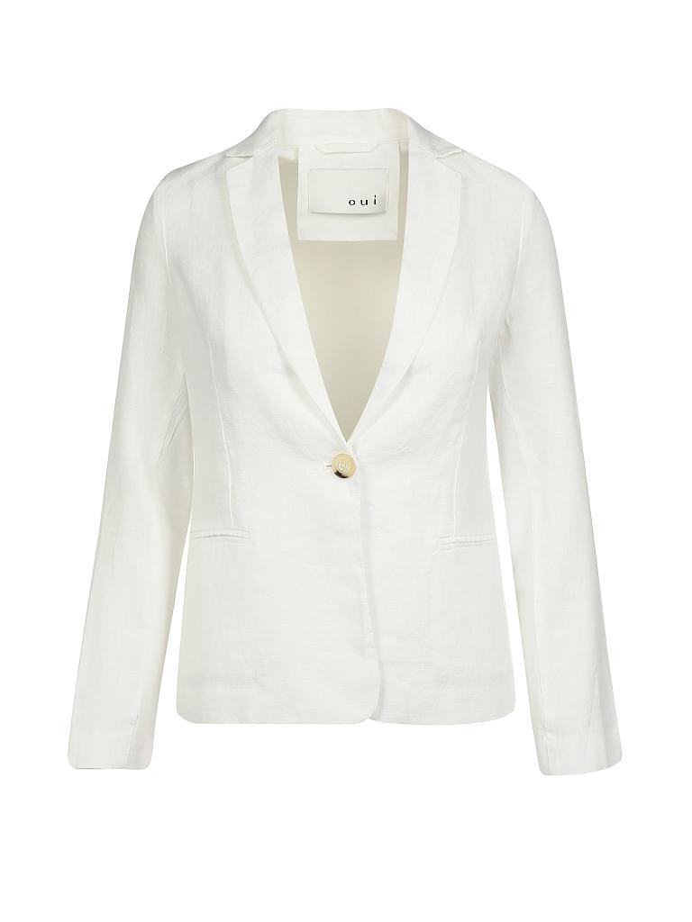 OUÍ | Leinenblazer | weiß