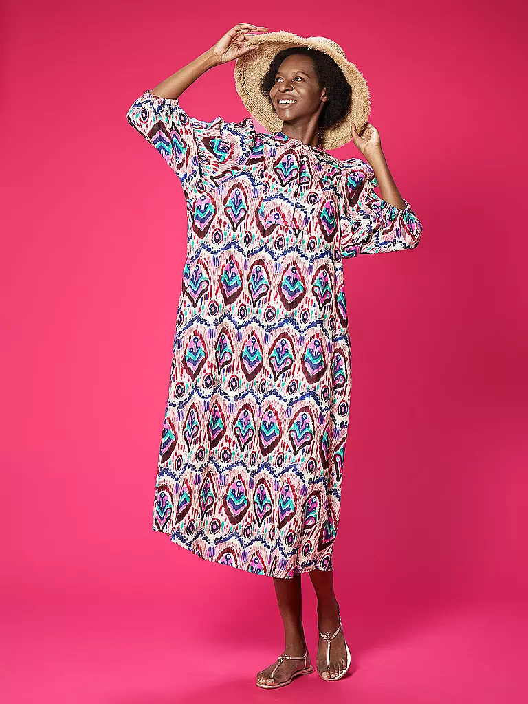 OUÍ | Leinenkleid | pink