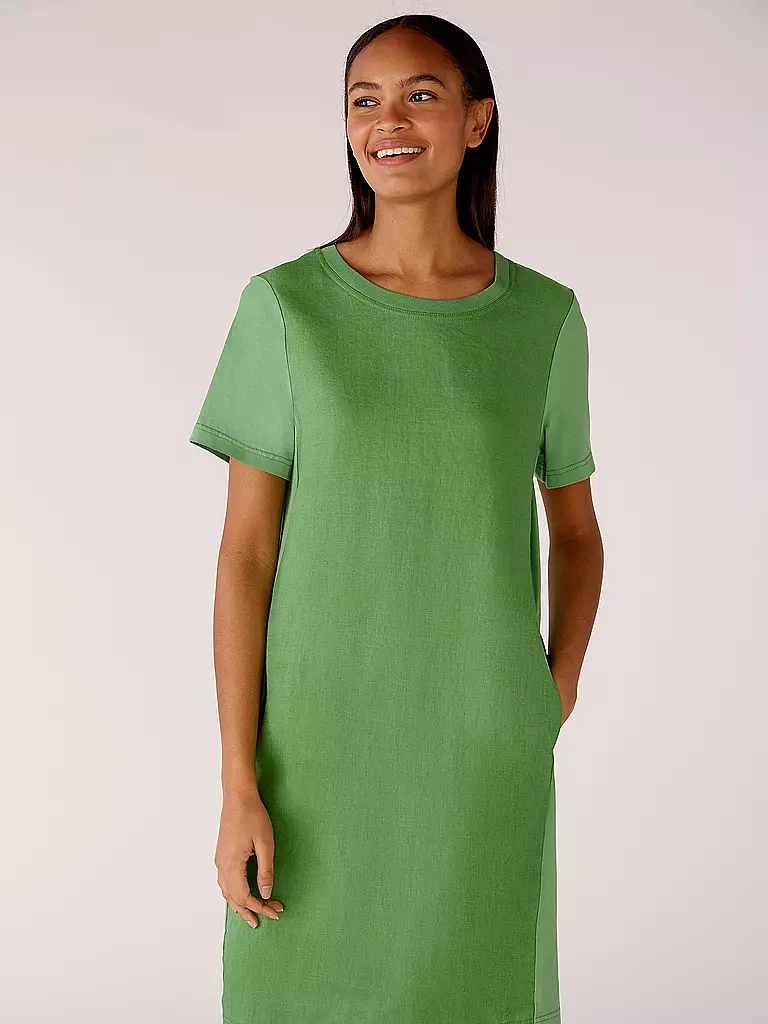 OUÍ | Leinenkleid | dunkelblau