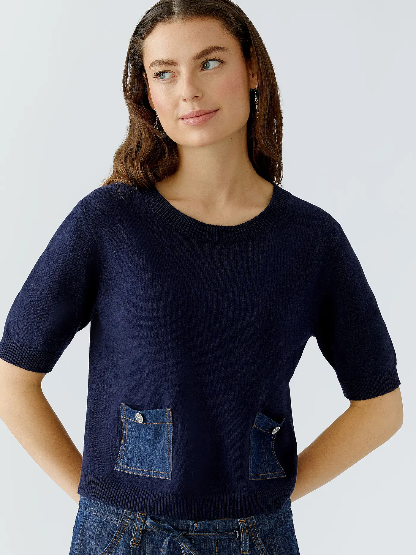 OUÍ | Pullover  | dunkelblau