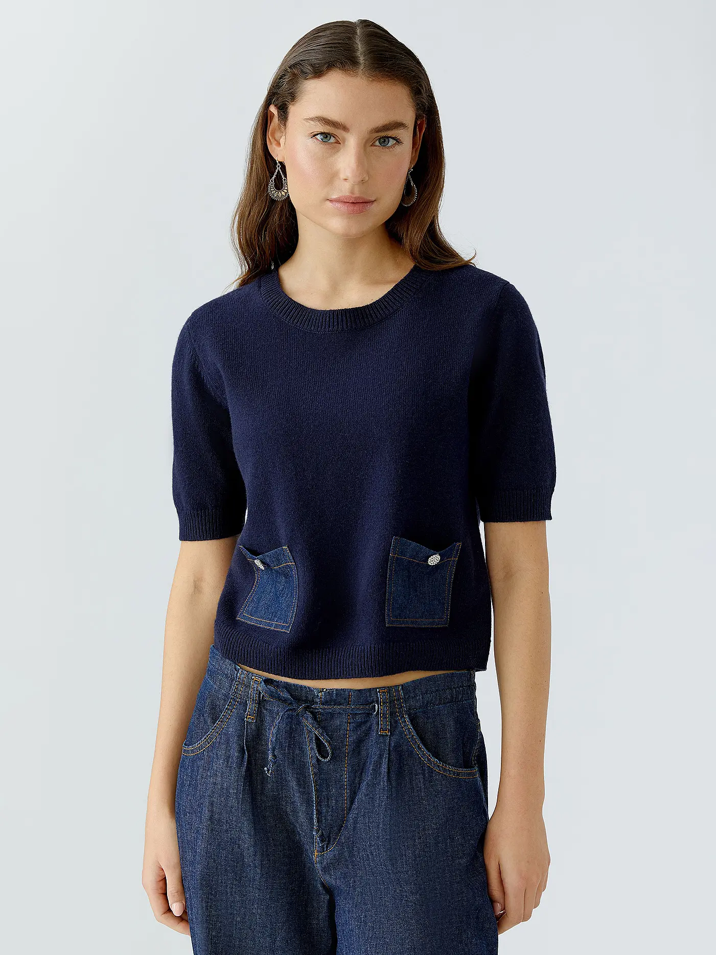OUÍ | Pullover  | dunkelblau