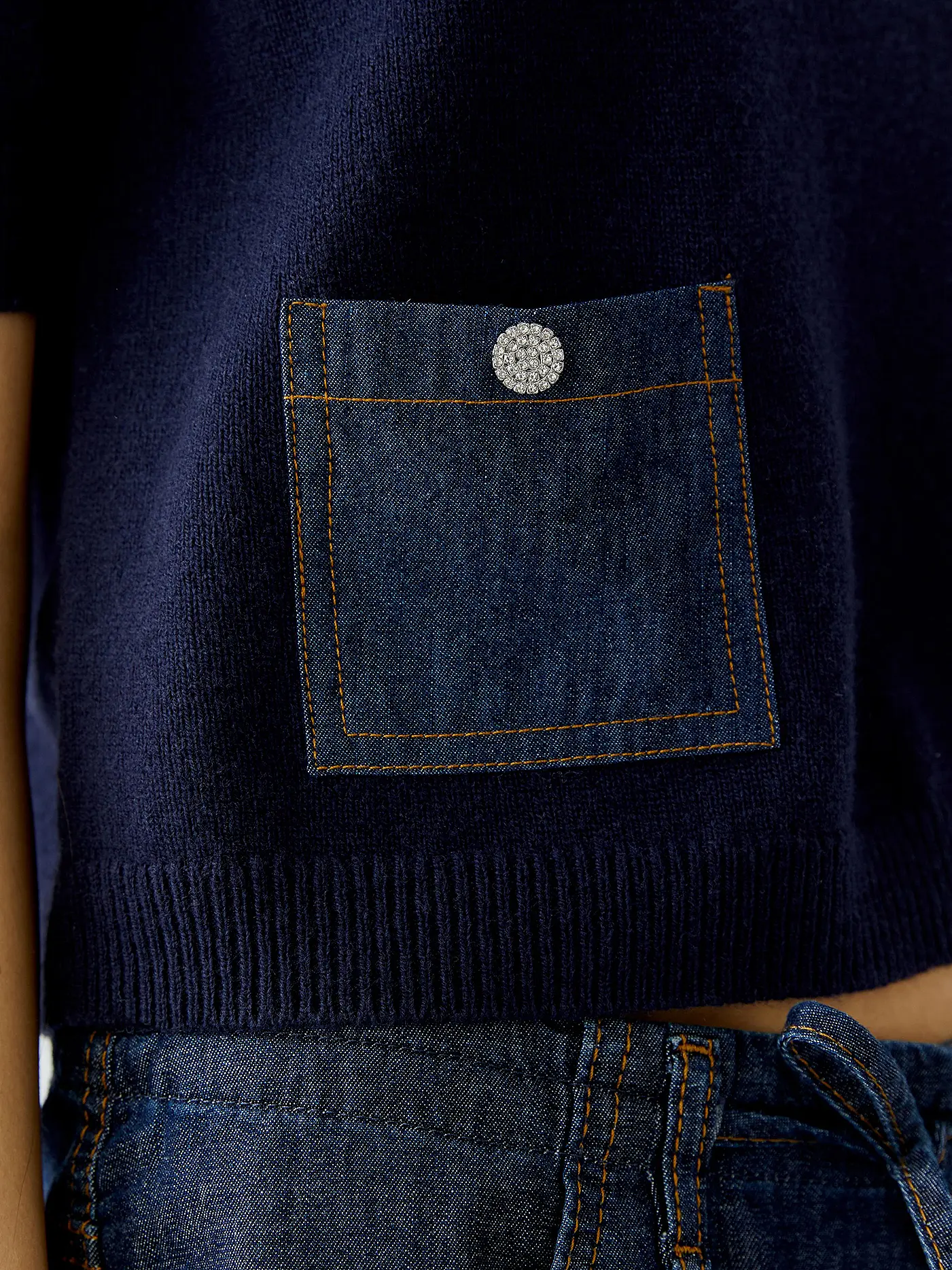 OUÍ | Pullover  | dunkelblau