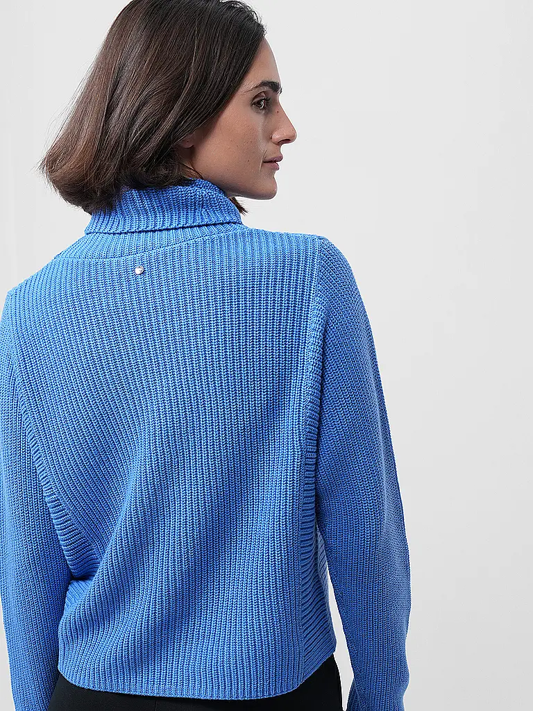 OUÍ | Rollkragenpullover  | Blau