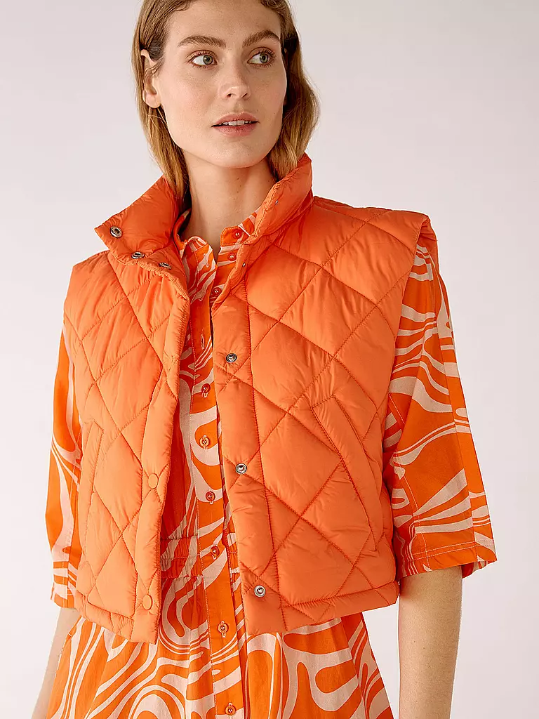 OUÍ | Steppgilet | orange