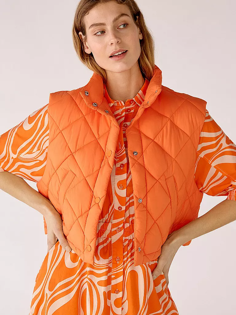 OUÍ | Steppgilet | orange