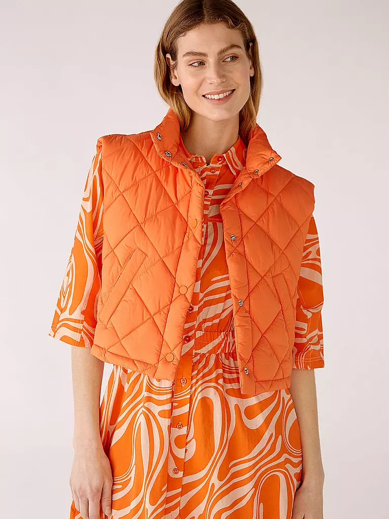 OUÍ | Steppgilet | orange