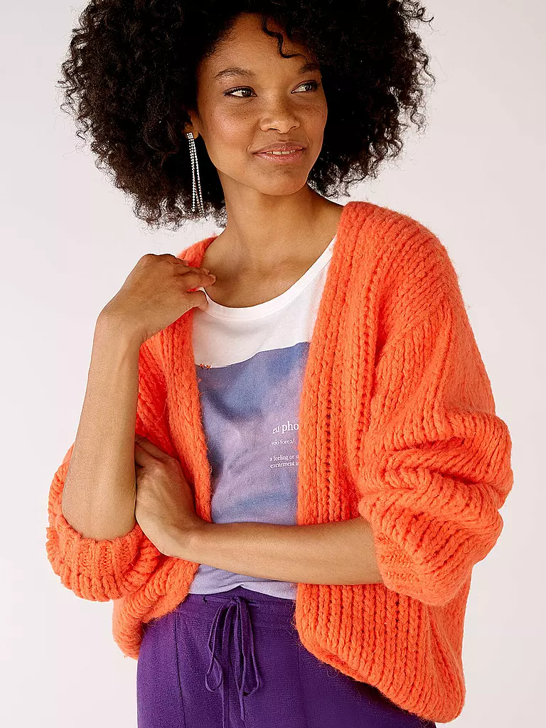 OUÍ | Strickcardigan | orange