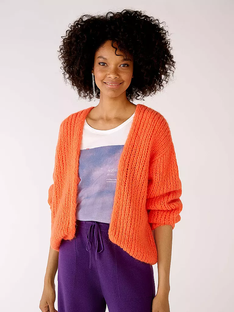 OUÍ | Strickcardigan | orange