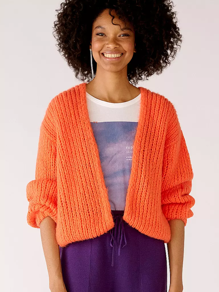 OUÍ | Strickcardigan | orange