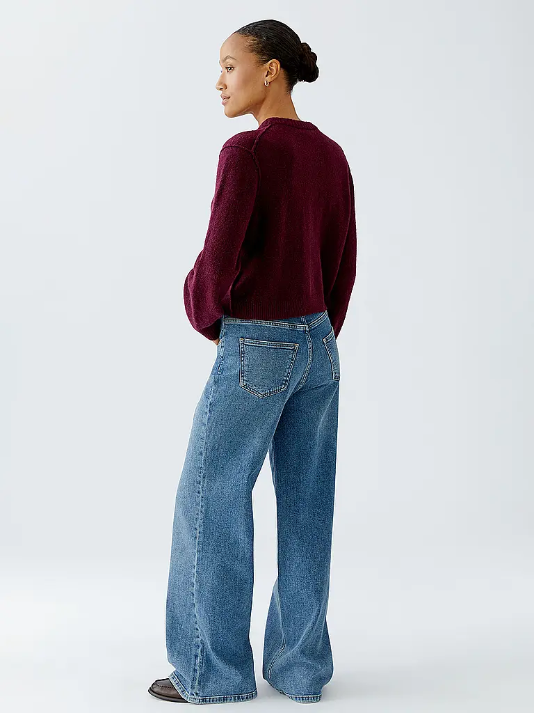 OUÍ | Strickjacke | dunkelrot