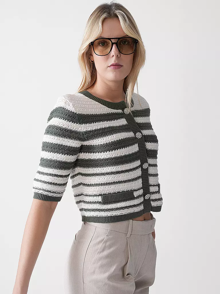 OUÍ | Strickjacke | olive