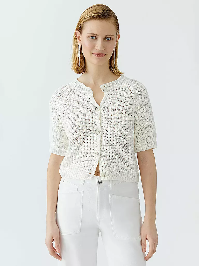 OUÍ | Strickjacke | weiss