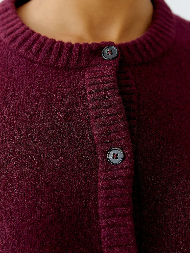 OUÍ | Strickjacke | dunkelrot