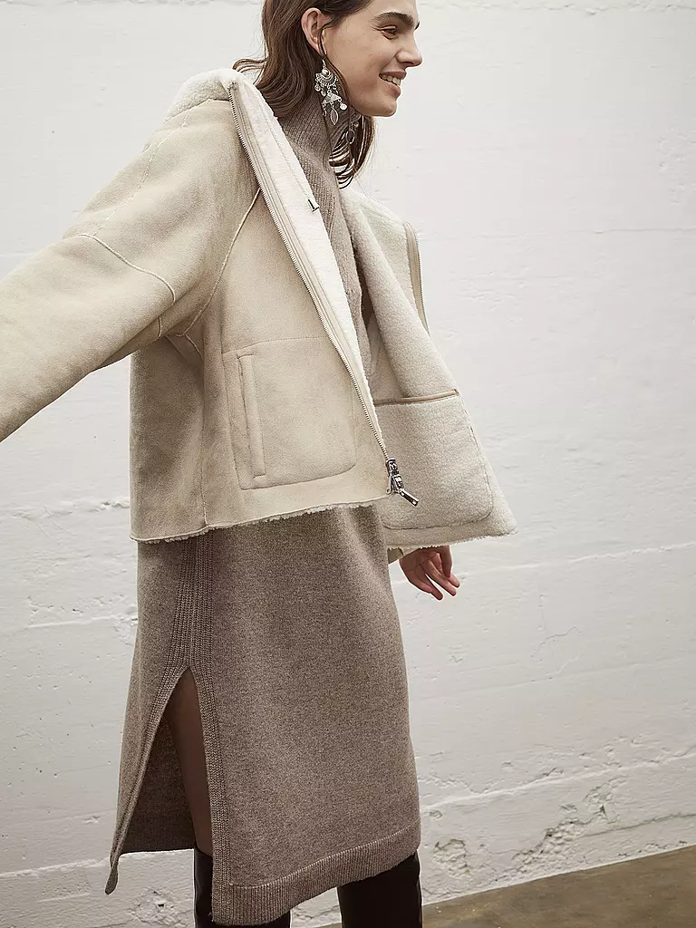 OUÍ | Strickkleid | camel