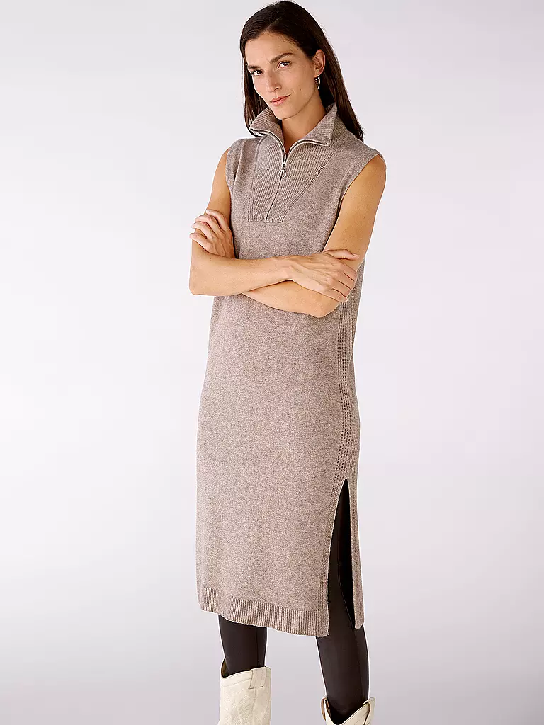 OUÍ | Strickkleid | camel