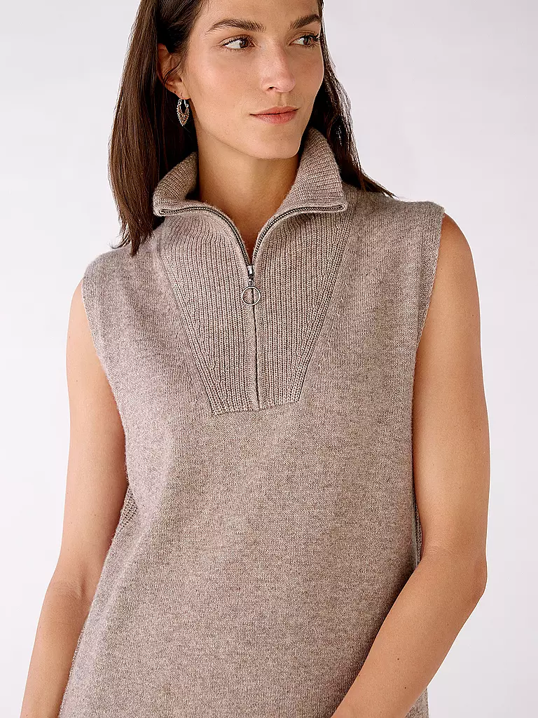 OUÍ | Strickkleid | camel
