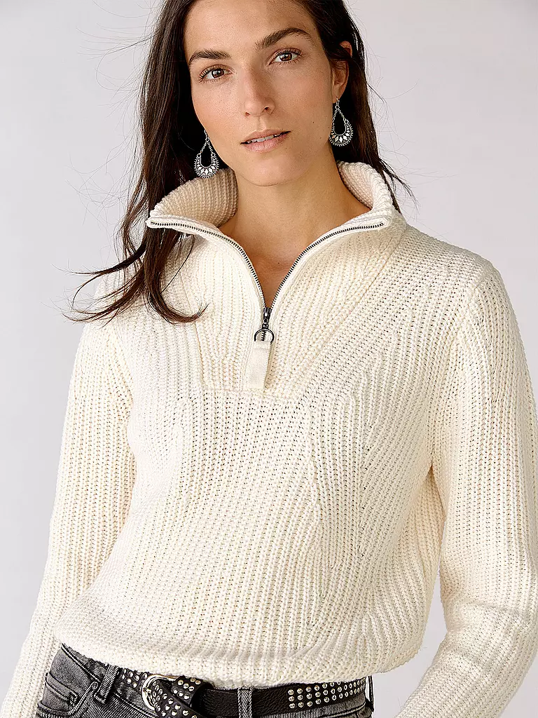 OUÍ | Troyer Pullover | creme