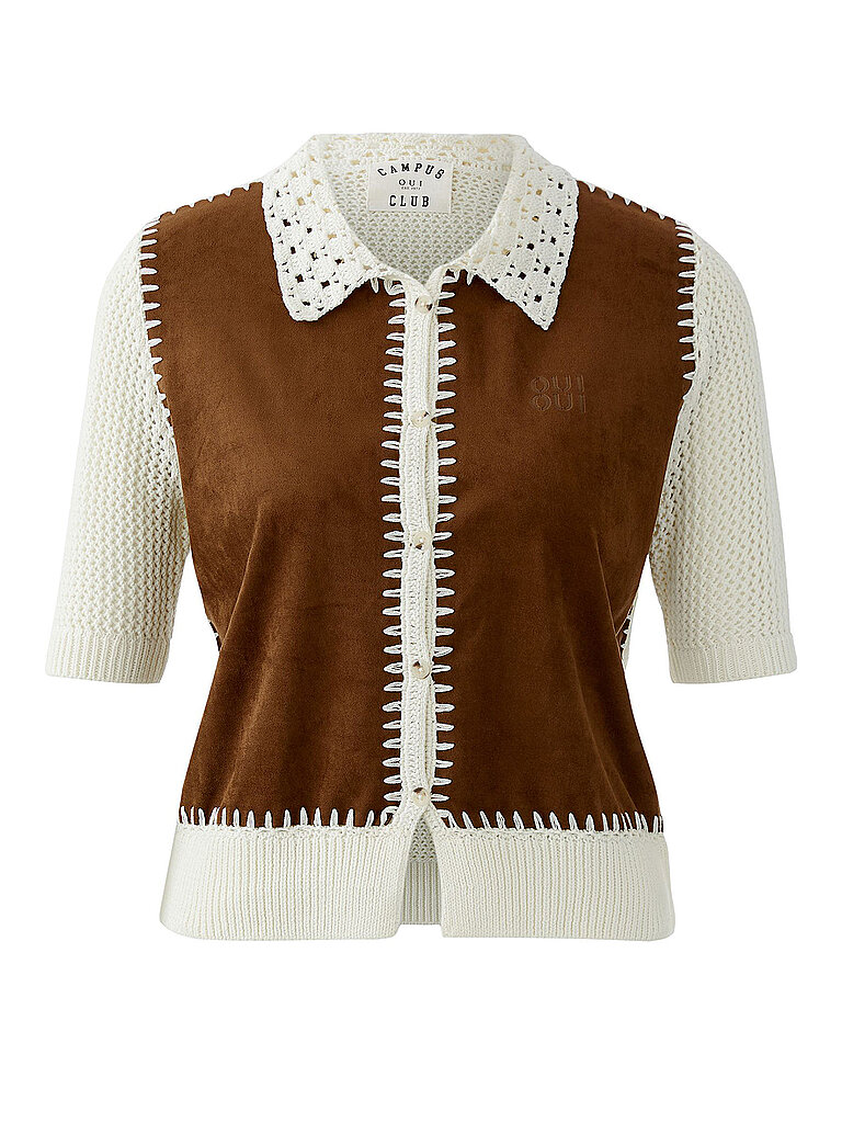 OUÍ Strickjacke weiss | 34