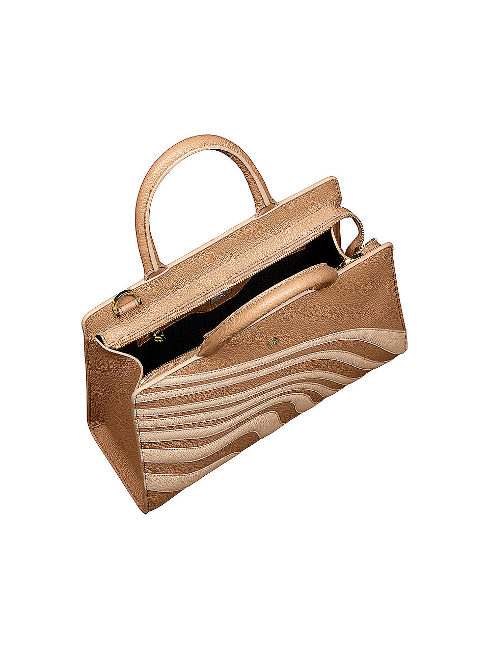 AIGNER Ledertasche - Henkeltasche CYBILL M beige