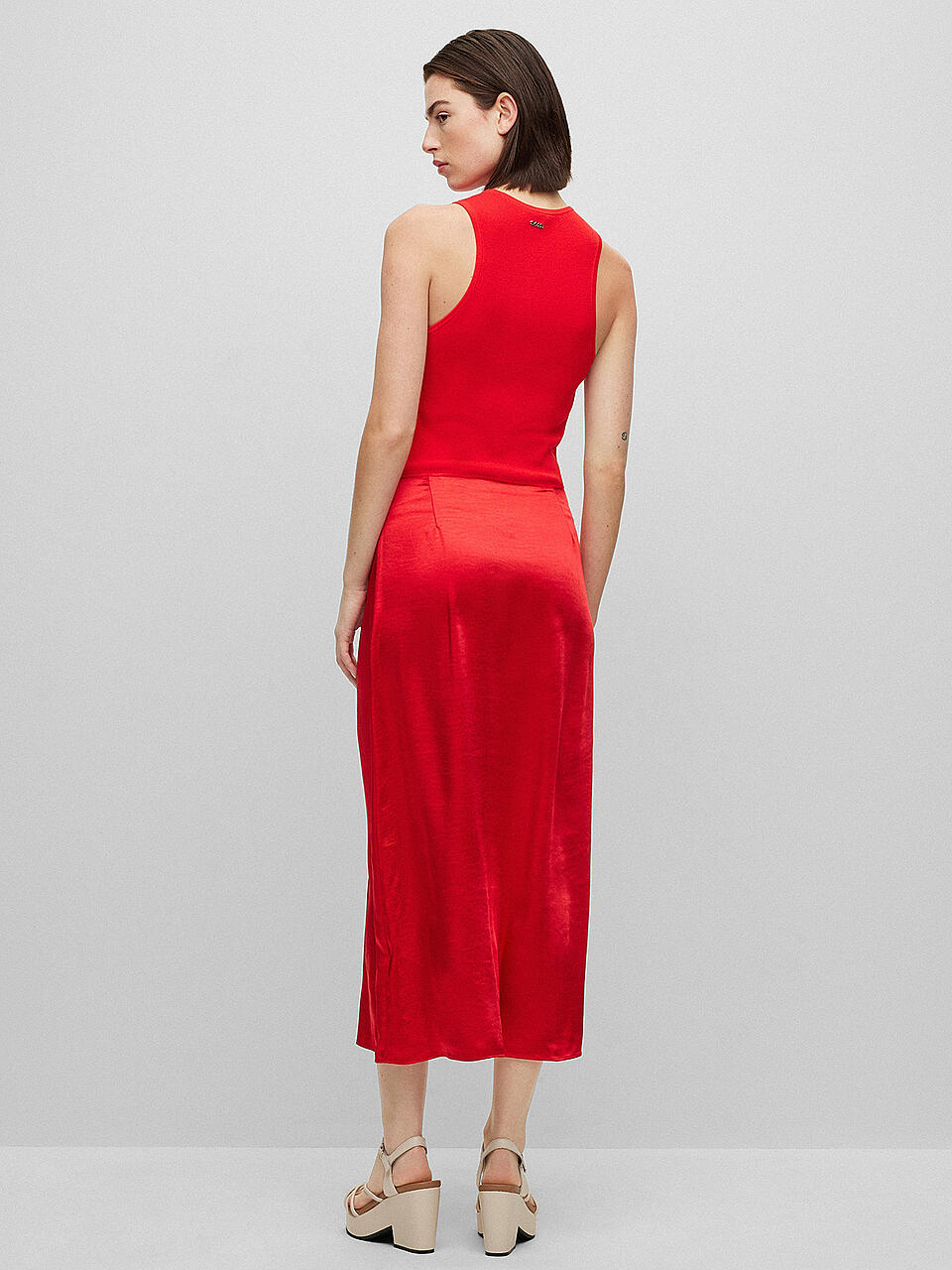 BOSS Midikleid FLAURELIA rot