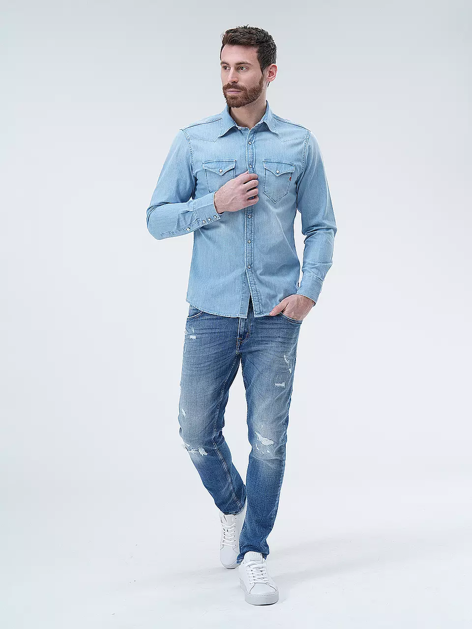 Denim allover Herren