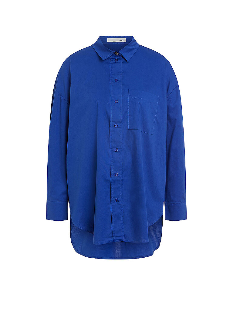 OUÍ Bluse Oversized Fit blau | 36