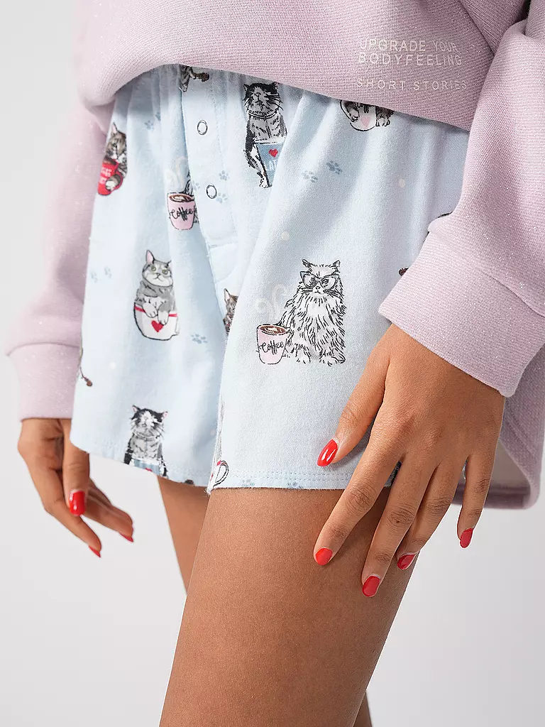 P.J.SALVAGE | Pyjamashorts | hellblau
