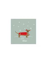 PAPER-PRODUCTS | Weihnachts-Servietten 25x25cm | Hellgrau