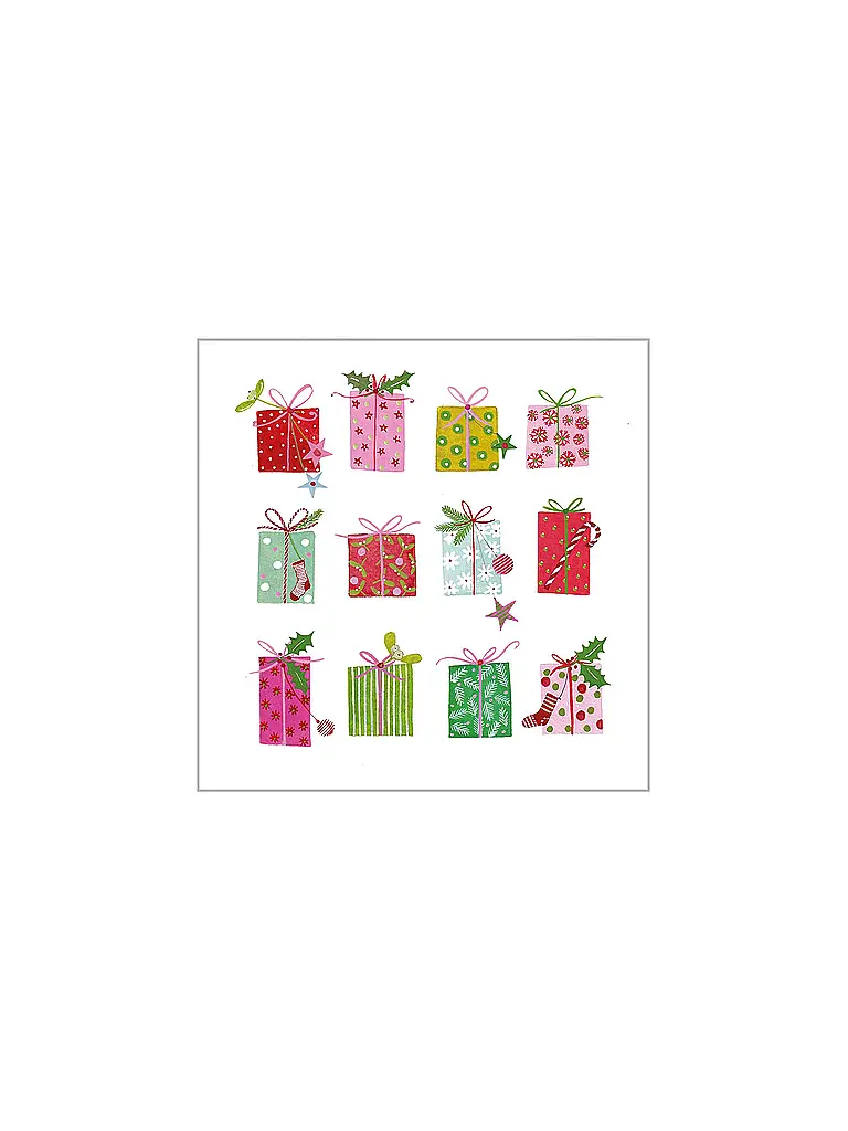 PAPER-PRODUCTS | Weihnachts-Servietten 25x25cm | Weiss
