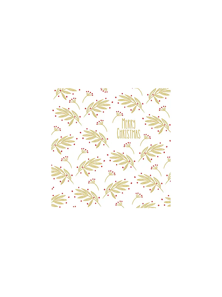PAPER-PRODUCTS | Weihnachts-Servietten 25x25cm | Weiss