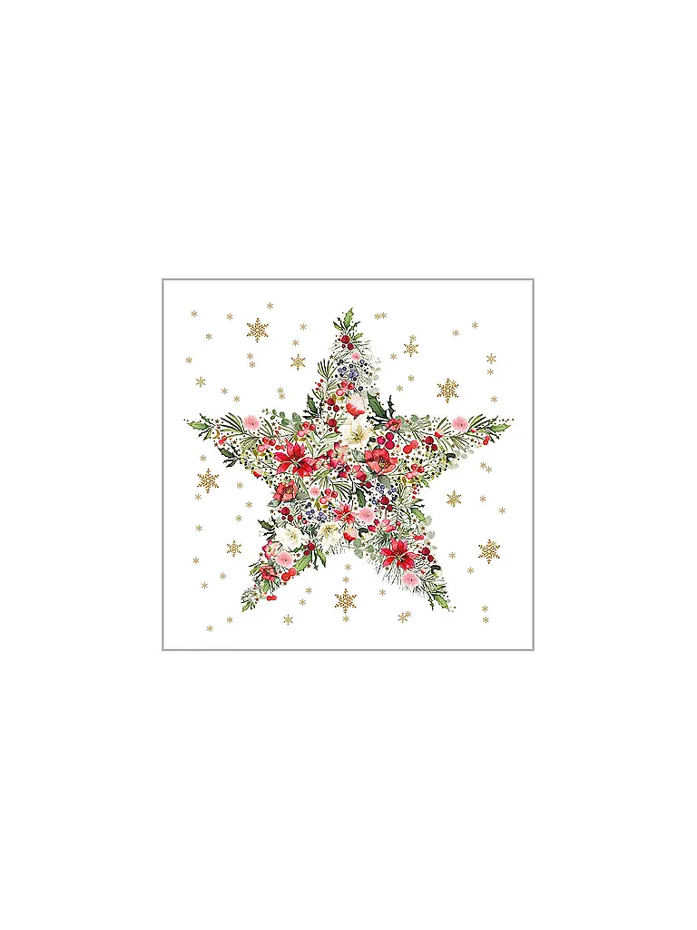 PAPER-PRODUCTS | Weihnachts-Servietten 25x25cm | Weiss
